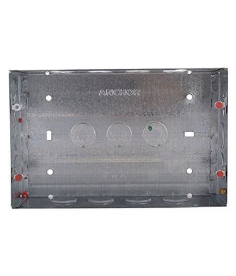 12 module metal box|ANCHOR Roma 12 Module Metal GI Box, Standard Size (Silver).